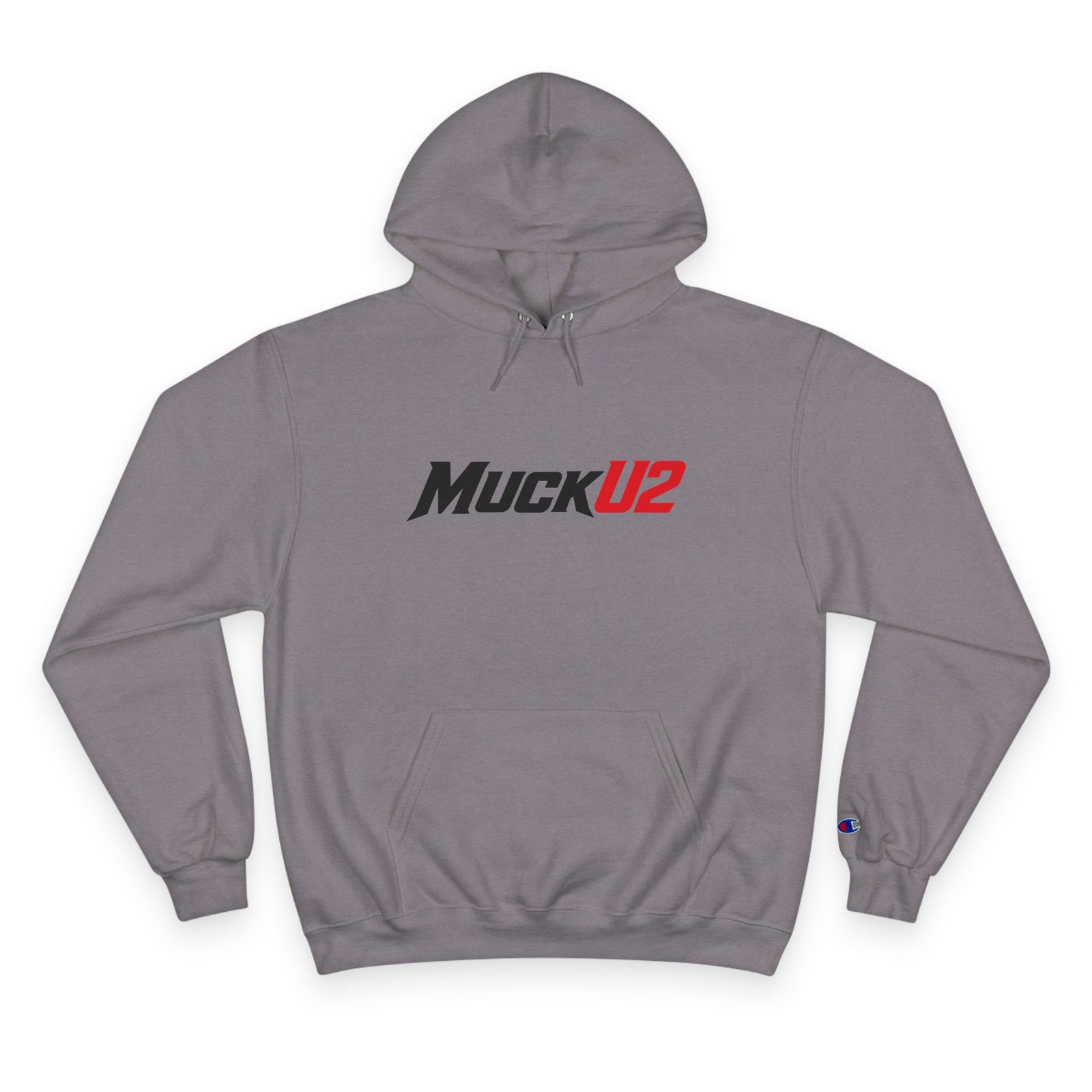 MuckU2 Hoodie – Black & Red Logo Poker Pullover