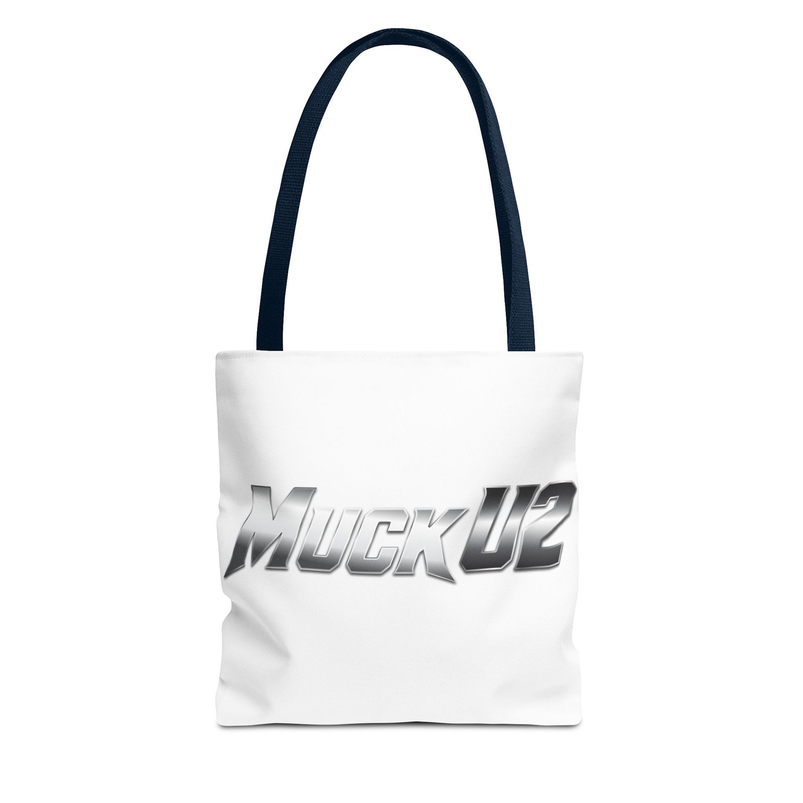 MuckU2 Canvas Tote Bag – Silver Gradient Poker Logo