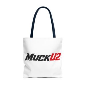 MuckU2 Canvas Tote Bag – Black & Red Poker Logo