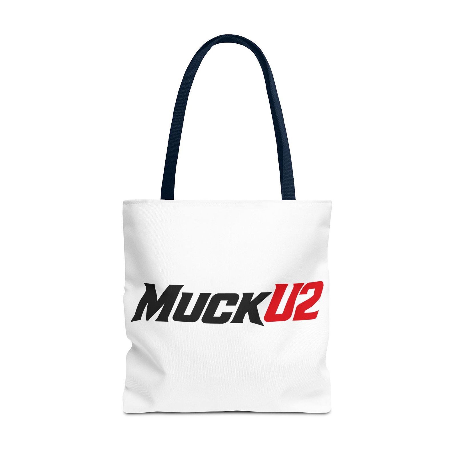 MuckU2 Canvas Tote Bag – Black & Red Poker Logo