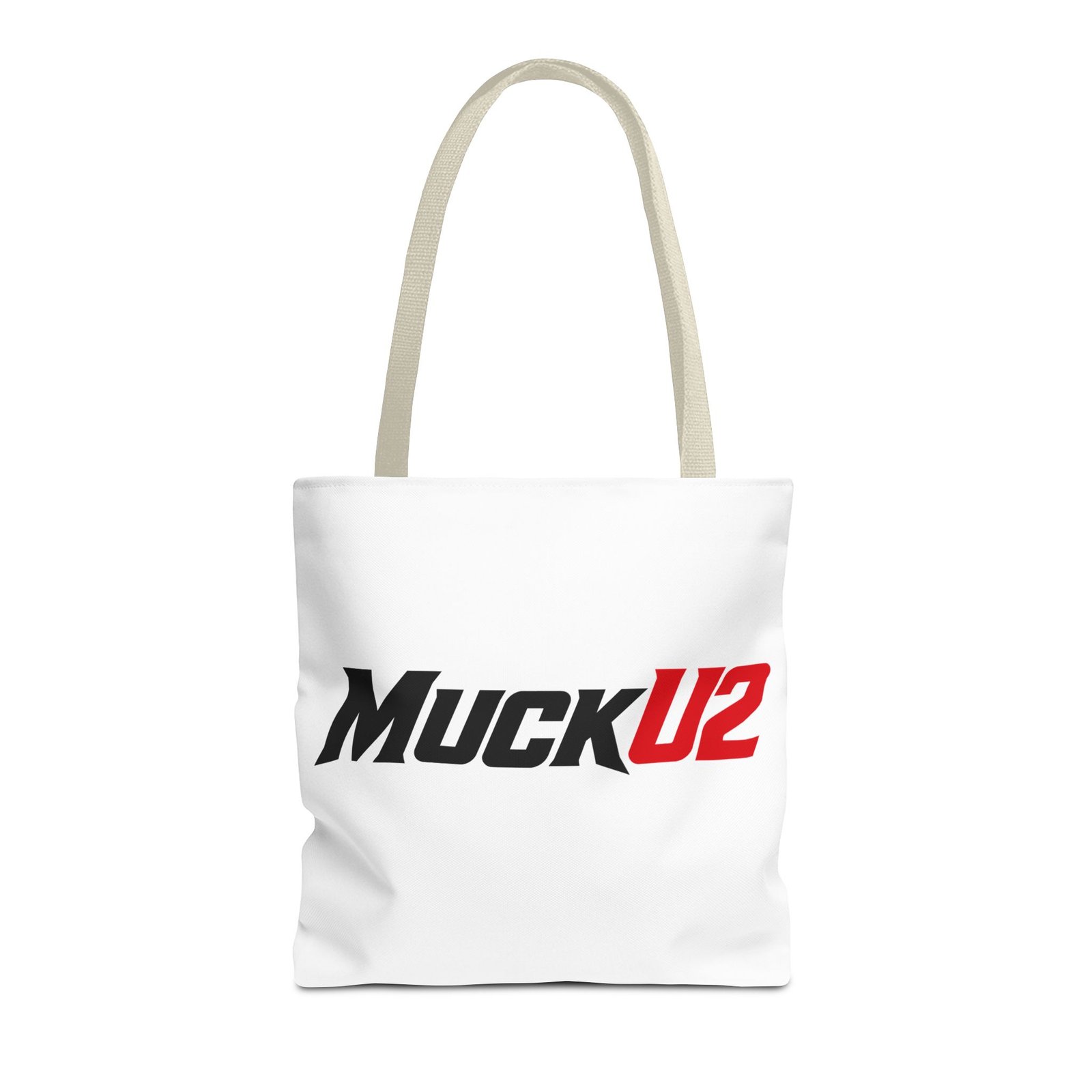MuckU2 Canvas Tote Bag – Black & Red Poker Logo