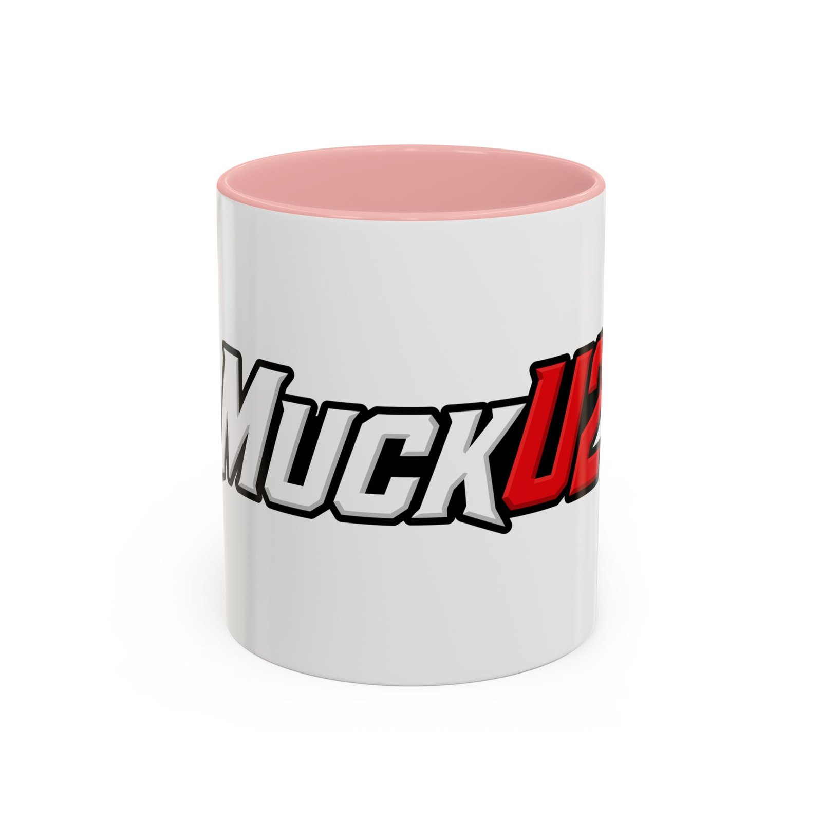 MuckU2 Mug – White & Red Logo Poker Coffee Mug