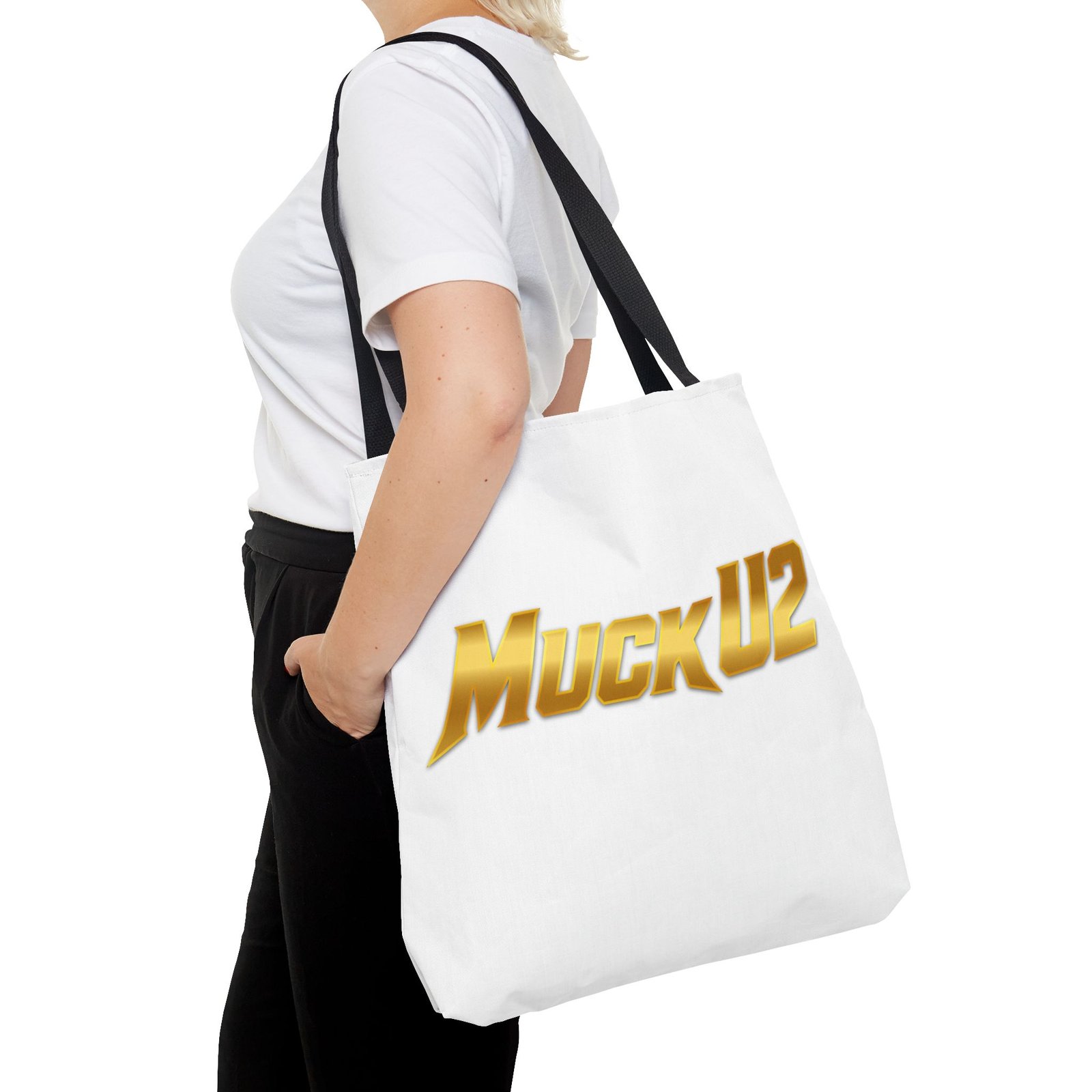 MuckU2 Tote Bag – Gold Logo Poker Bag