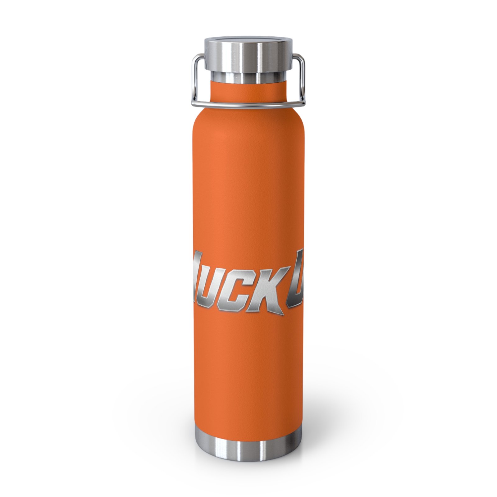 MuckU2 Insulated Water Bottle – Gradient Silver Poker Logo
