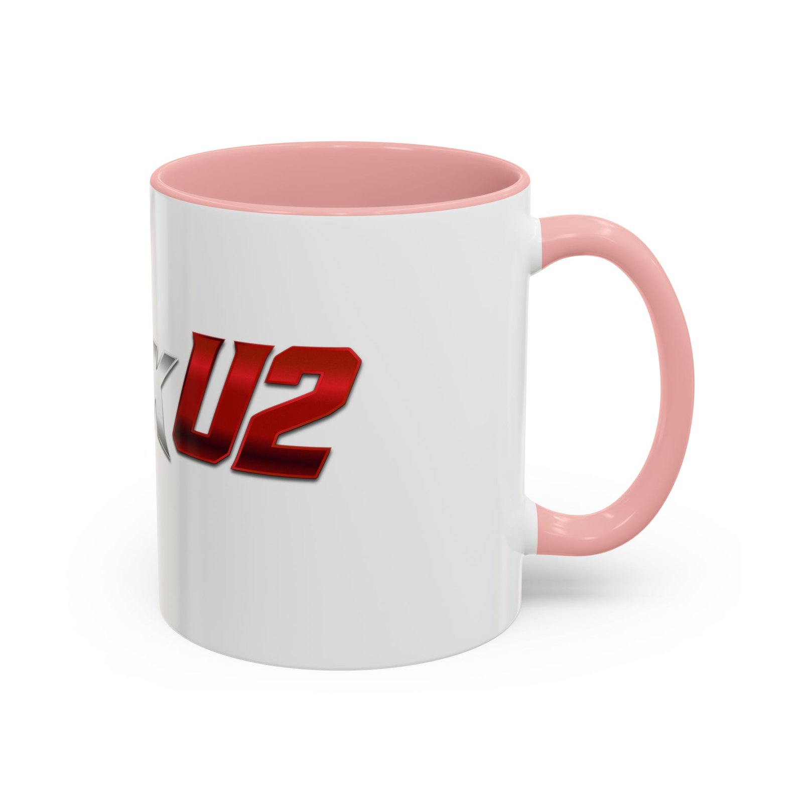 MuckU2 Mug – Silver & Red Logo Poker Coffee Mug