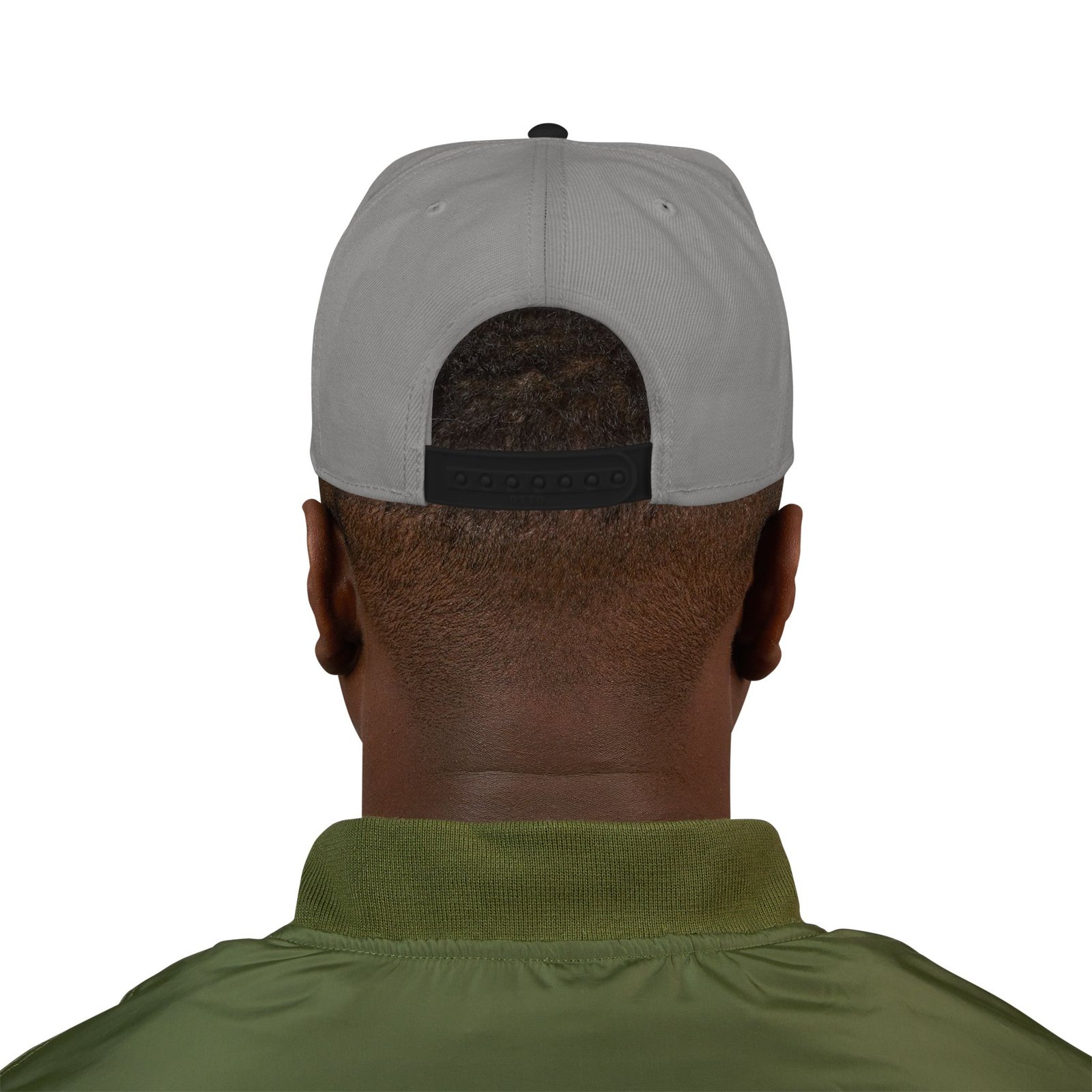 MuckU2 Snapback Poker Cap – White & Red Embroidered Logo