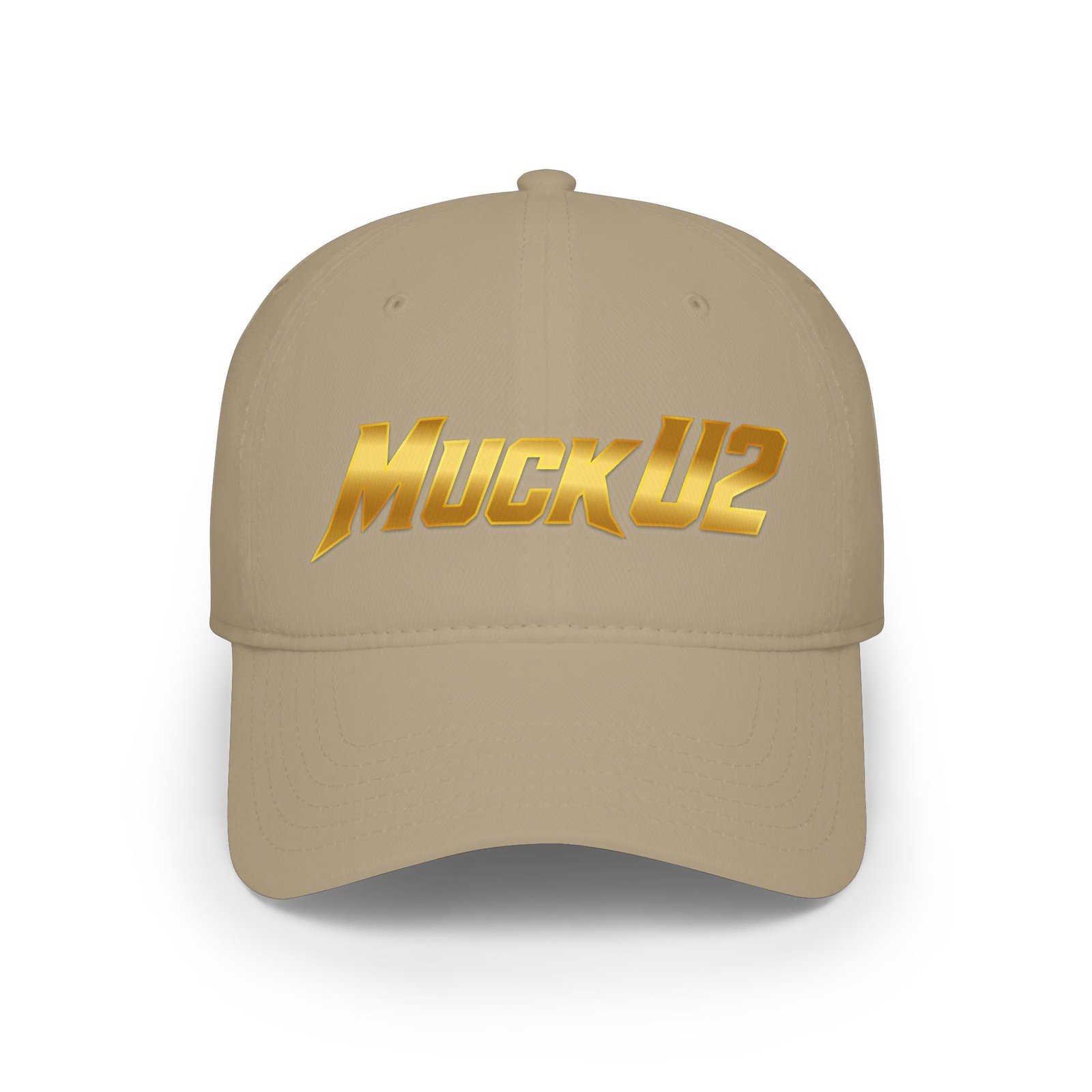 MuckU2 Poker Cap – Gold Logo Baseball Hat