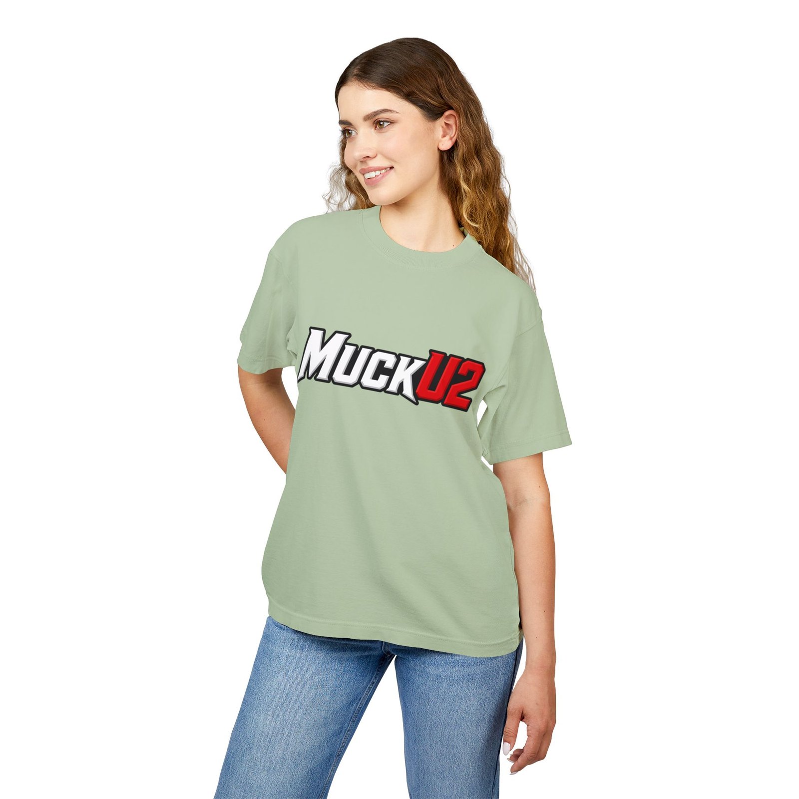 MuckU2 T-Shirt – White & Red Logo Poker Tee