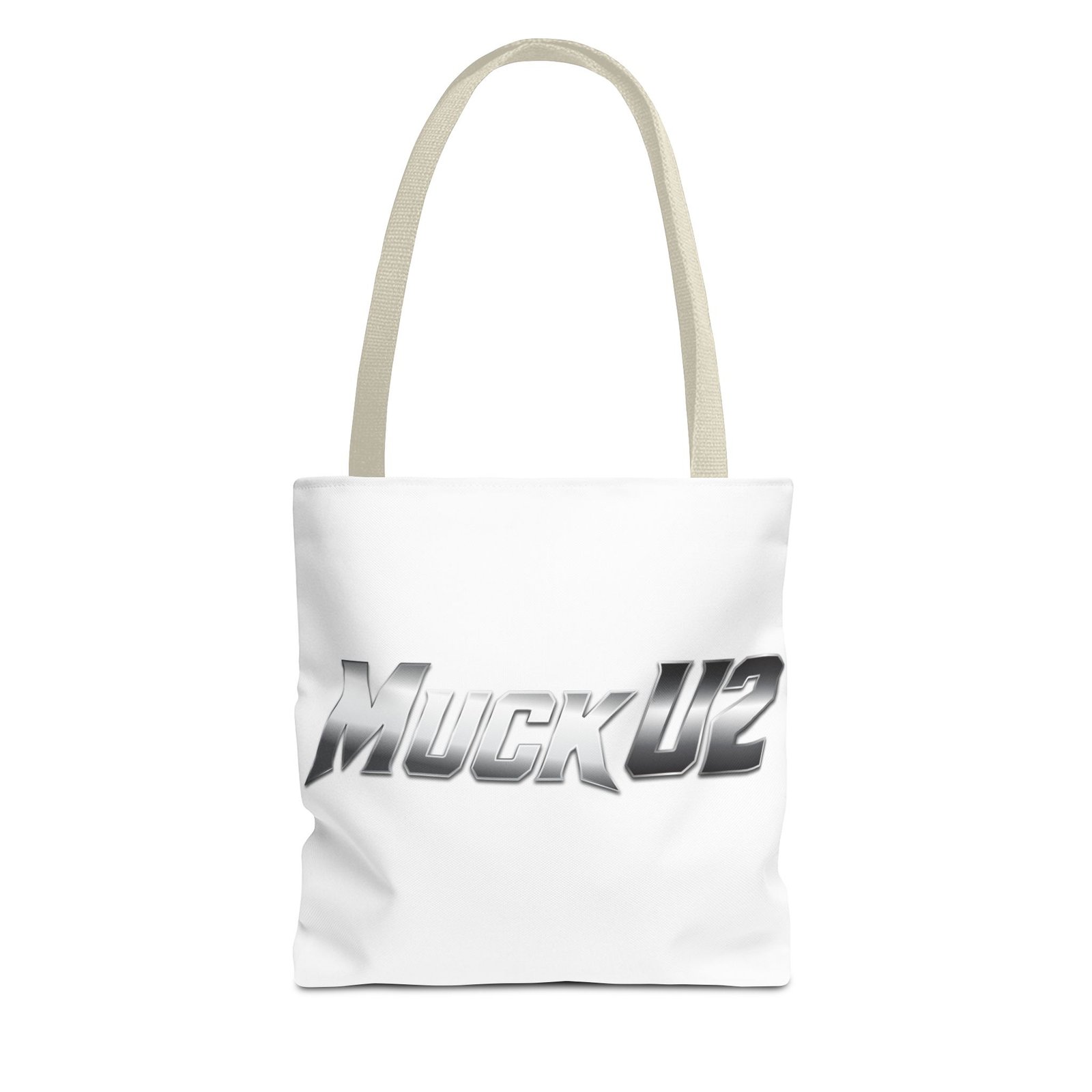 MuckU2 Canvas Tote Bag – Silver Gradient Poker Logo