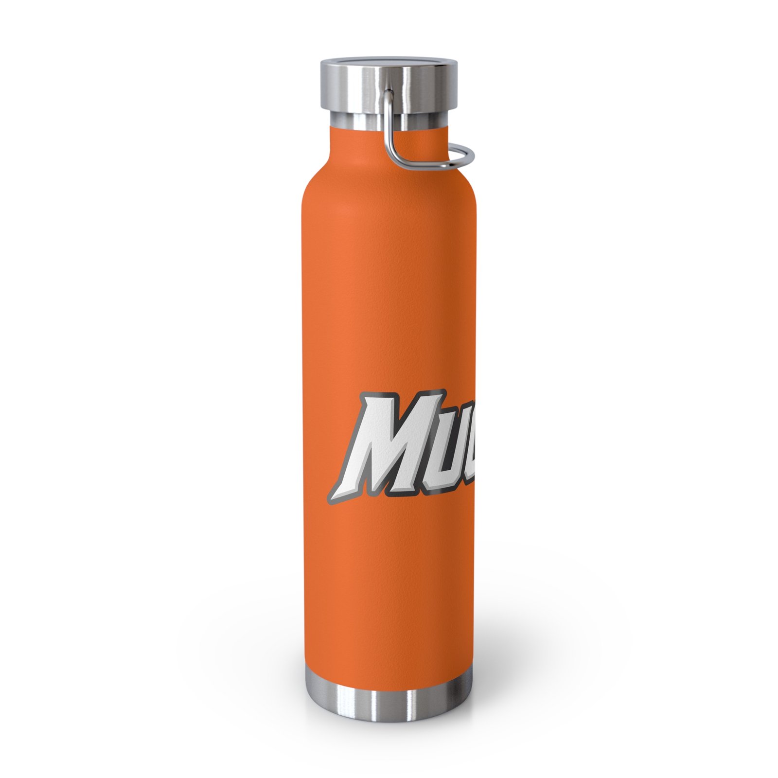 MuckU2 Insulated Water Bottle – White & Red Outlined Poker Logo